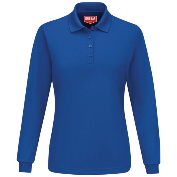 Women's Long Sleeve Performance Knit Polo Thumbnail